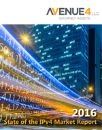 Cover of 2016 State of the IPv4 Market Report